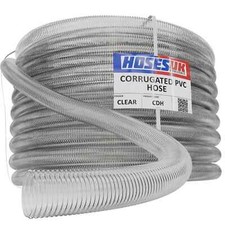 10m Waste Water Pipe 28.5mm ID Convoluted ClearHose 10 Metre Caravan Motorhome