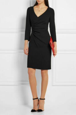 Diane von Furstenberg Eliana gerafftes Kleid UK 10 US 6 UVP 280 £ LN019 NN 14