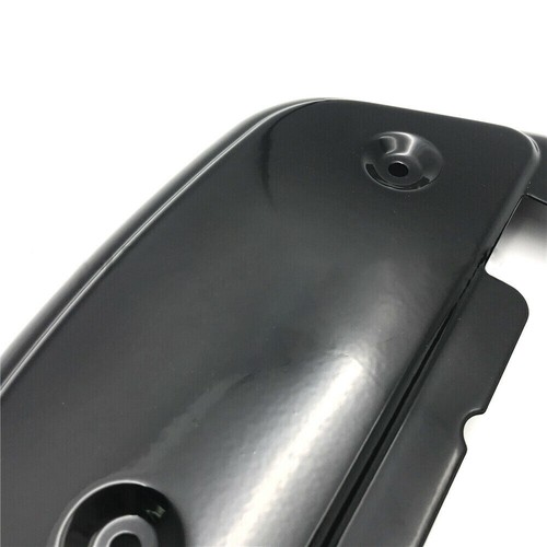 Black Passenger Footboard Floorboard Cover for Harley Touring Road
