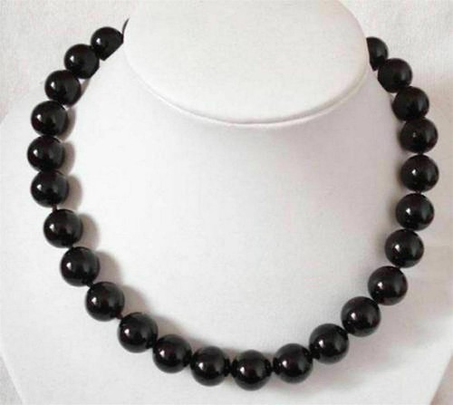 Black Hematte Gemstone Cube Beads Necklace | Mnmalst Jewelry Gft