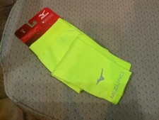 NWT MIZUNO BODY THERMAL KNITTED ARM WARMERS YELLOW Sz S