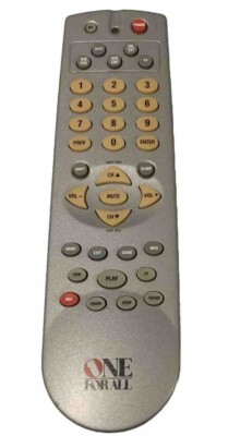 ONE-FOR-ALL UNIVERSAL Remote Control URC-5741B00 - Cleaned & TESTED