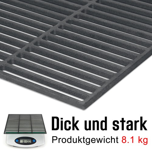 Grillrost Grill Gussrost Grillaufsatz Gußeisen Emailliert 40 x 60 cm Grillgitter - Bild 5 von 12