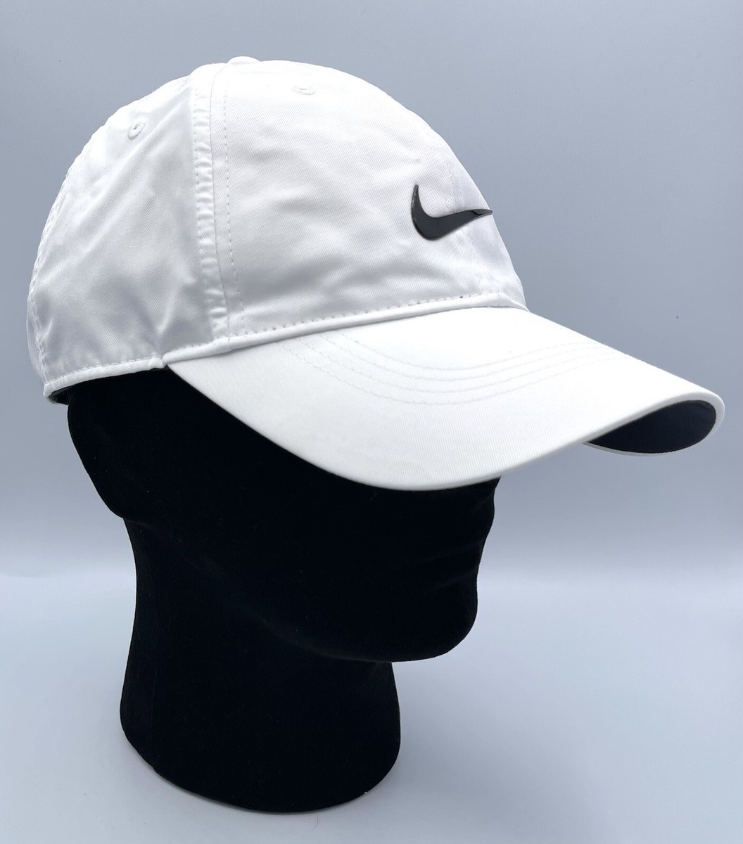 Nike Dri-FIT Heritage86 Swoosh Cap Golf Hat 548533-100 Strap Back 
