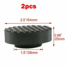 2X Floor Jack Pad Rubber Adapter Frame Rail Protector for Pinch Weld Side Tool