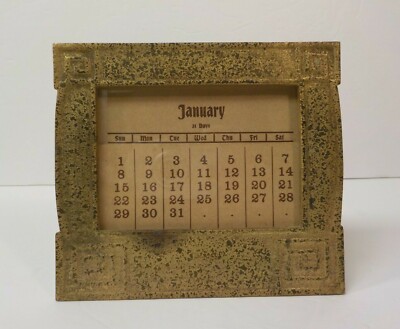 Tiffany Studios Bronze MODELED Perpetual Calendar, #1118 | eBay