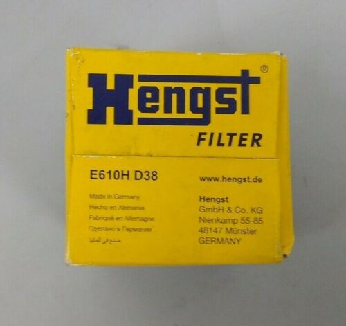 Hengst oil filter E610HD38 insert with gasket kit HU611/1X E610H