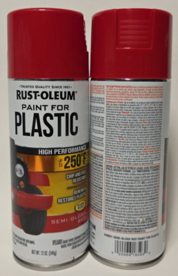 (2 Ct) Rust-Oleum Automotive 248651 12-Ounce Paint 12 Ounce, Gloss Red