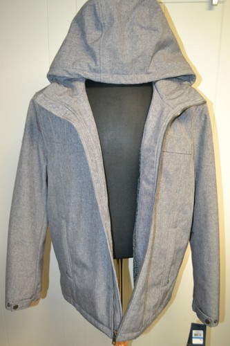 NWT Tommy Hilfiger Men's Gray Full Zipper Water Rsistant Jacket w/Hoodie Sz XL - Picture 6 of 9