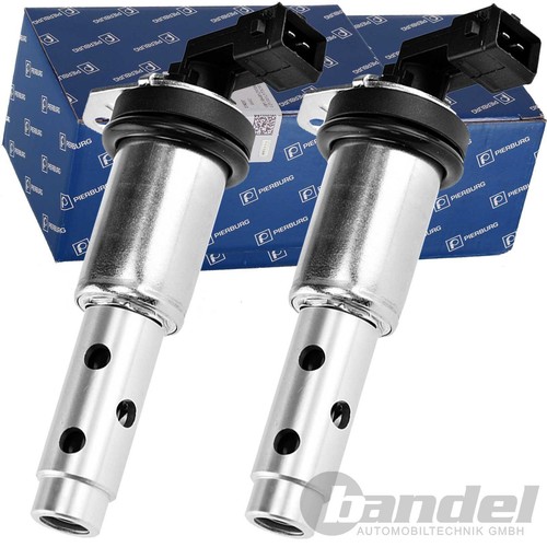 2x PIERBURG Electrovanne Arbre à Cames Un + Sortie Convient pour BMW N51 N52 N54