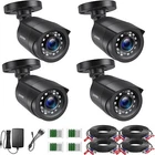 4 Camaras De Seguridad Wifi Exterior 1080P Inalambrica Con Vision Nocturna Video