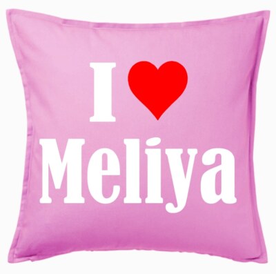 I Love Meliya Kissenbezug Pink Ich Liebe Meliya 105902