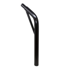 27.2MM STEEL SEATPOST LAYBACK SUPPORT MTB BMX CRUISER ROADBIKE 7/8"SADDLE BLACK