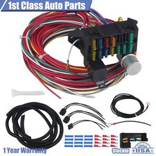 Universal 12 Circuit Wiring Harness Muscle Car Hot Rod Street Rod Xl Wires