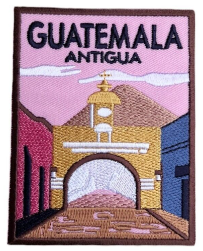 Antigua Guatemala Patch Iron/Sew-on Badge Travel Emblem Maya Santa Catalina Arch
