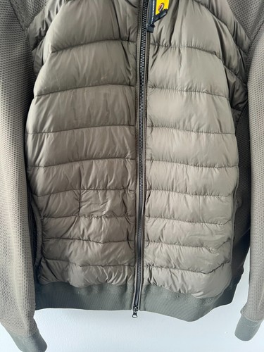 Parajumpers Warm Up Elliot Jacket Men's Large Khaki Polyamide Down | Repaired - Picture 2 of 21