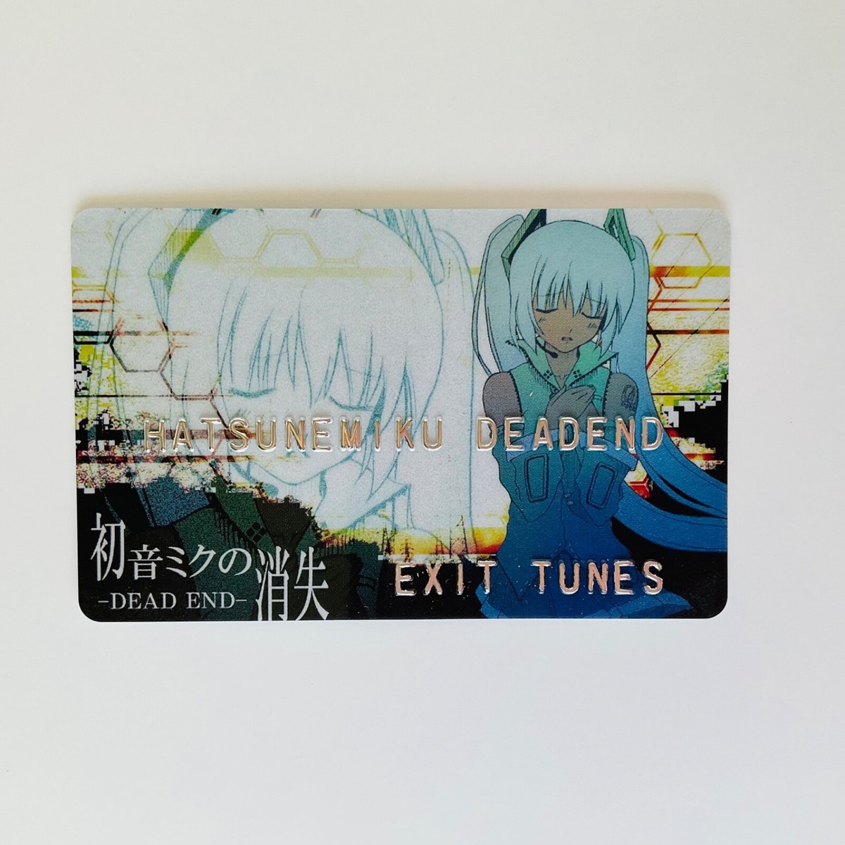 Hatsune Miku -DEAD END- Faux Plastic Credit Card Anime Vocaloid
