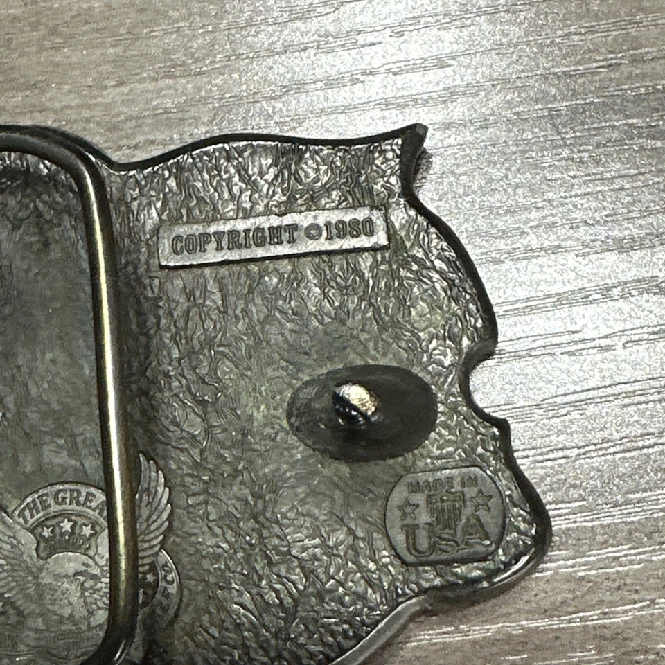 RARO DE COLECCIÓN TEXAS Lone Star Hebilla de Cinturón 1980 #141 Excelente Hecho en Estados Unidos Foto 3 de 4