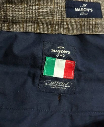 Ems Mason Mens Pants 34 x 34 Brown Dress Casual - Picture 4 of 7