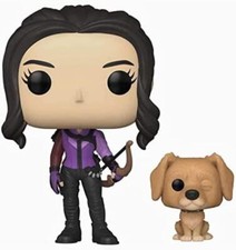 Marvel Hawkeye - Kate Bishop con Lucky The Pizza Dog ¡POP! Figura Vinilo (1212)