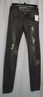 Machine pour neuf black gray wash distressed look skinny jeans size 25 — photo 1