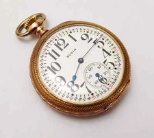Vintage 1907 Elgin Railroad Size 16s Pocket Watch
