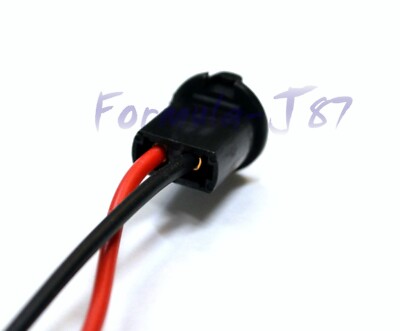 Universal Pigtail Wire Female Socket 168 T10 PBL Front Side Marker Light Bulb E Universal Pigtail Wire Female Socket 168 T10 PBL Front Side Marker Light Bulb E