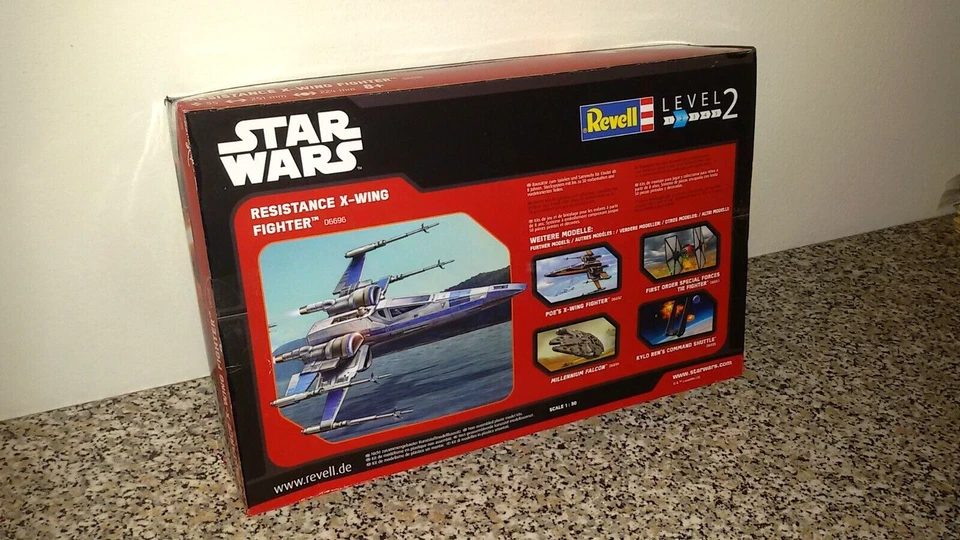 MODEL KIT REVELL STAR WARS RESISTANCE X-WING FIGHTERS 1:50 NEW SEALED IN BOX - Immagine 2 di 2