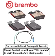 Front Brake Pad Set OE Brembo Ceramic +Sensor for BMW M550i M850i GC xDrive