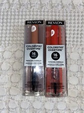 2 Pack Revlon ColorStay Overtime Lipcolor, Clear Shine Topcoat