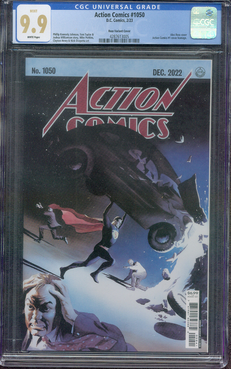 Superman Action Comics 1050 CGC 9.9 Alex Ross Variant Cover 2/23