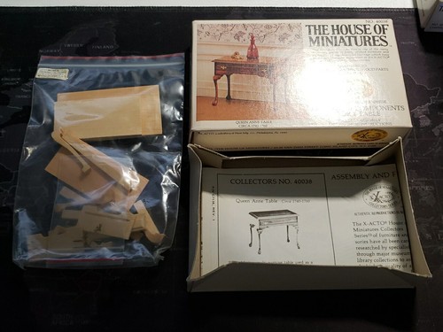 The House of Miniatures QUEEN ANNE TABLE 1760 Unassembled 40038 NOS - Picture 5 of 5