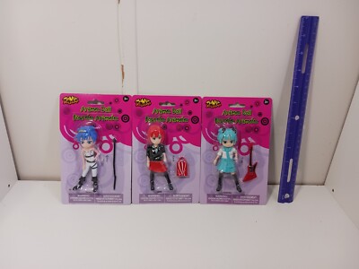 Manga Kodama Anime 3 Doll Lot Noriko Aiko Bashira Brand New
