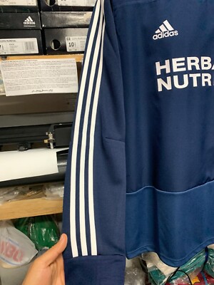 adidas LA Galaxy トレーニングウェア Lサイズ ネイビー Adidas LA galaxy Training Top 19/20 LS Navy White LIMITED