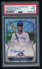 Emmanuel Bonilla 2023 Bowman Chrome Megabox Auto PSA 9