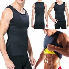 Men Sauna Hot Sweat Vest Neoprene Waist Trainer Yoga Gym Thermal Body Shaper US