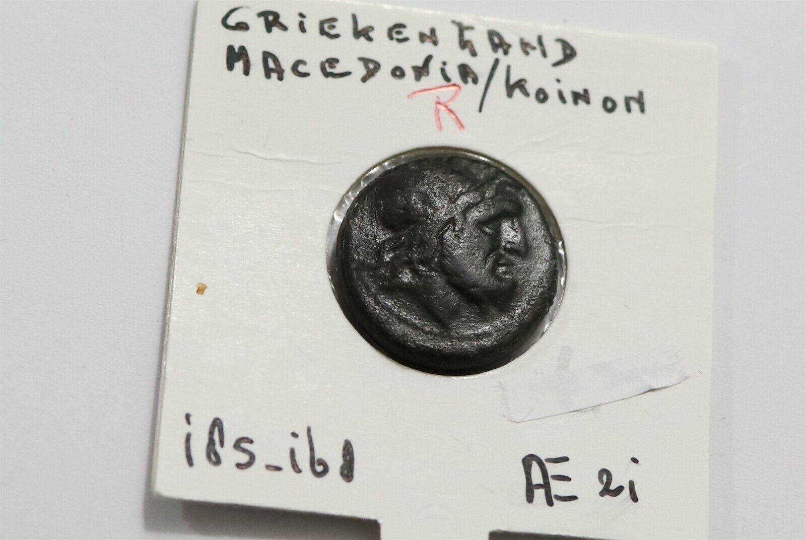 PHILIP V PERSEUS Macedonia King 185BC Ancient Greek ZEUS THUNDERBOLT B34 XN44