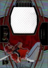 2022 Panini Select #HRJS-TF TJ Friedl Horizontal Rookie Jumbo Swatch Holo #/250