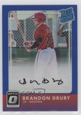 2016 Donruss Optic Rated Rookies Signatures Blue 3/25 Brandon Drury Auto n0c