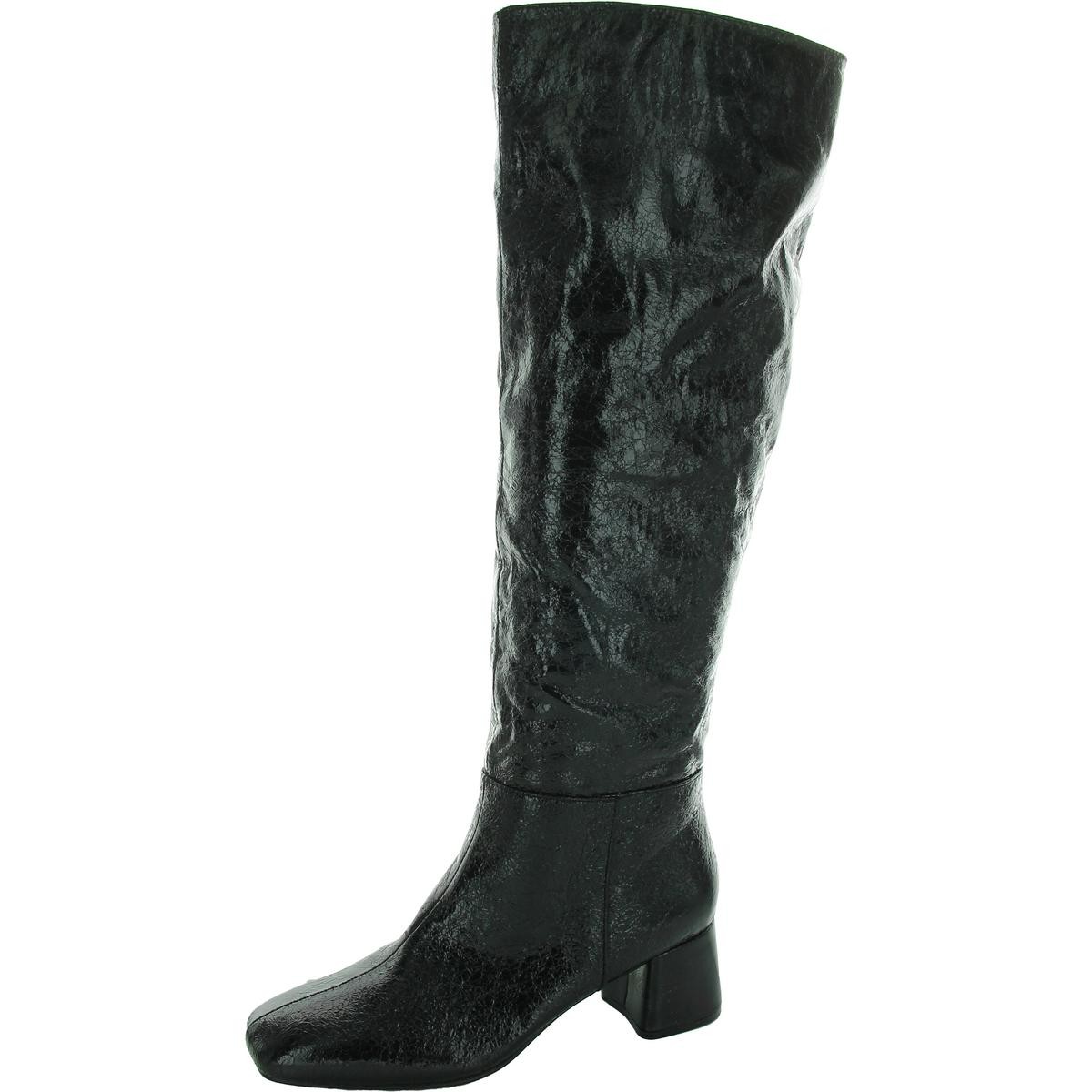 Женские сапоги до колена из искусственной кожи с металлическим блочным каблуком Bellini BHFO 7938 6390₽