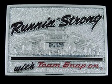 SK01147 NOS VINTAGE 1980s SNAP-ON TOOLS CHROME OVER SOLID BRASS BUCKLE