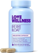 Love Wellness Bye Bye Bloat | Digestive Enzymes for Fast Acting Bloating Relief