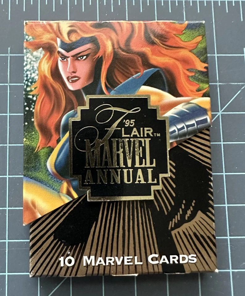 1995 Flair Marvel Annual 10-Card Set Chromium 11, Holoblast 12, Powerblast 2 & 7 - Image 2 of 4