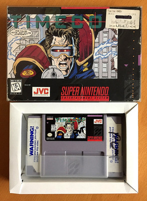 BOX & GAME Timecop SNES Super Nintendo TIME COP Authentic AVGN Tested & WORKING