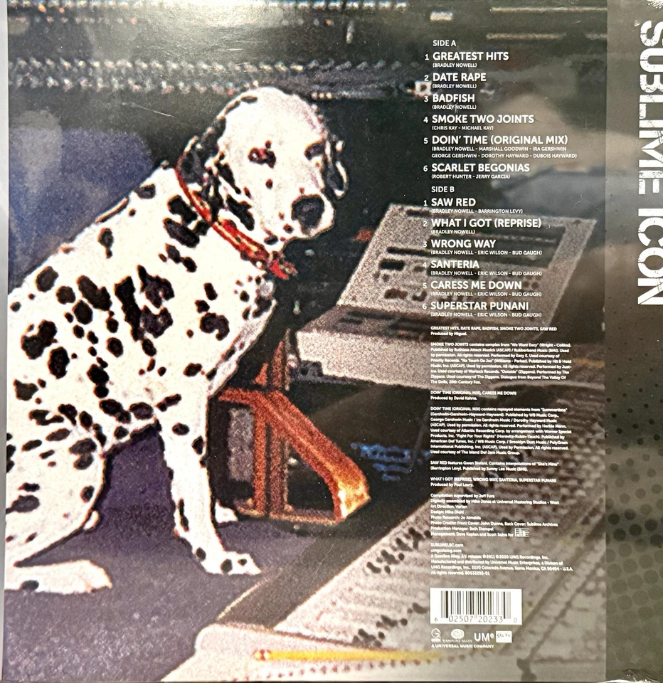 SUBLIME - ICON LP LIMITED EXCLUSIVE Oceania Blue COLORED VINYL Compilation NEW - Image 4 of 4