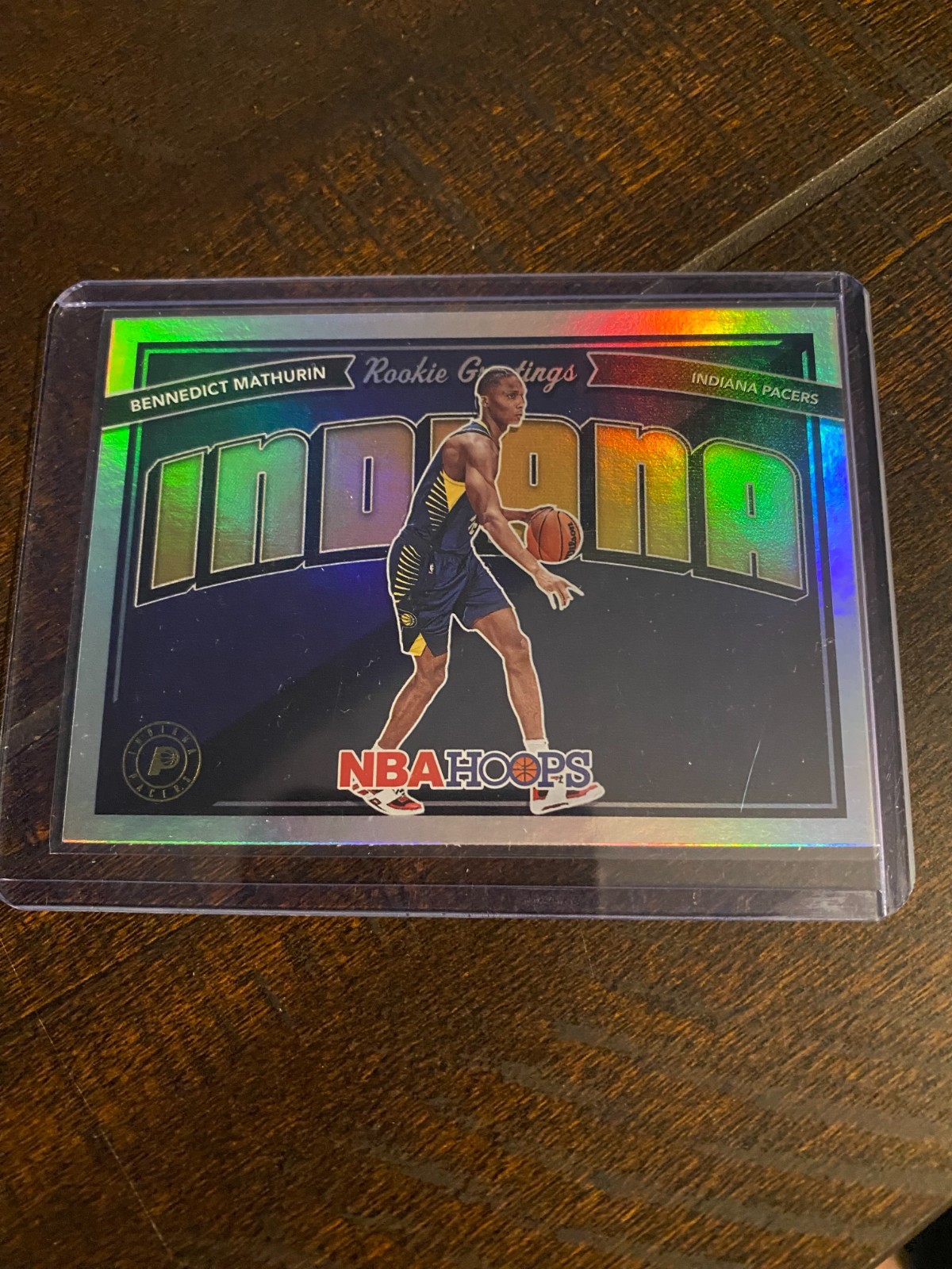 2022-23 Panini NBA Hoops - Rookie Greetings Bennedict Mathurin #6 [Holo] (RC)
