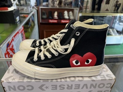 Mens Size 8 - Converse Chuck Taylor All Star High x Comme des Garcons Play 2015