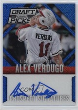 2014 Panini Prizm Perennial Draft Picks Blue Mojo 11/75 Alex Verdugo Auto 2h5