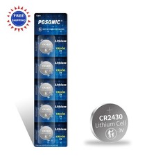CR2430 3V Lithium Battery 5PCS PGSONIC
