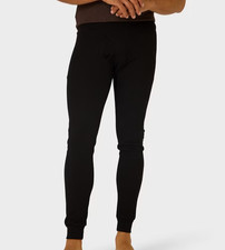 MENS size XL Black soft waffle long johns Thermal pants Mantaray  NEW 3780